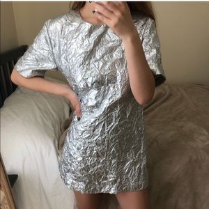 Tip shop metallic dress